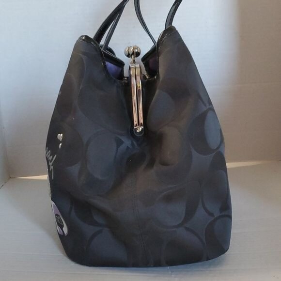 Coach Shoulder Bag Optic C Signature Applique Poppy GLAM TOTE WOMEN'S WOMAN'S - Picture 6 of 15